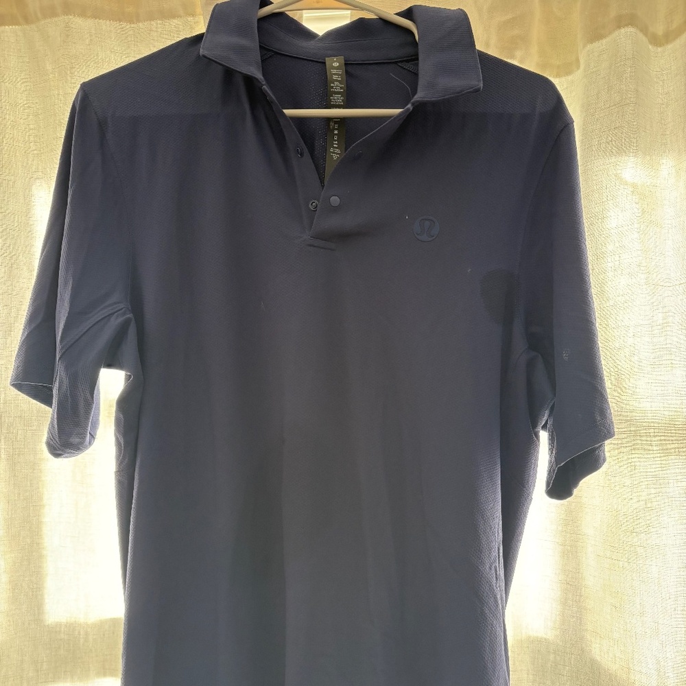Mens lulu lemon golf collar shirt